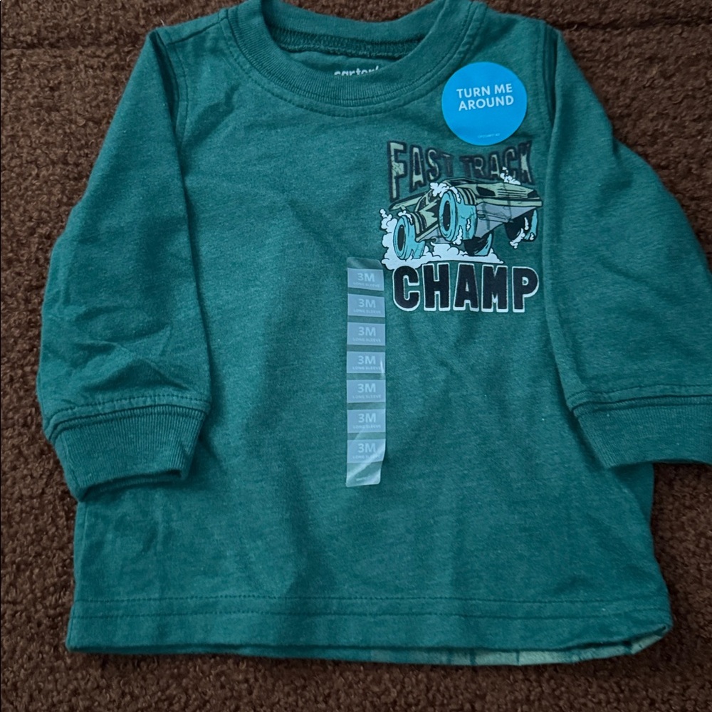 Carter's Green Long Sleeve Tee - Fast Track Champ